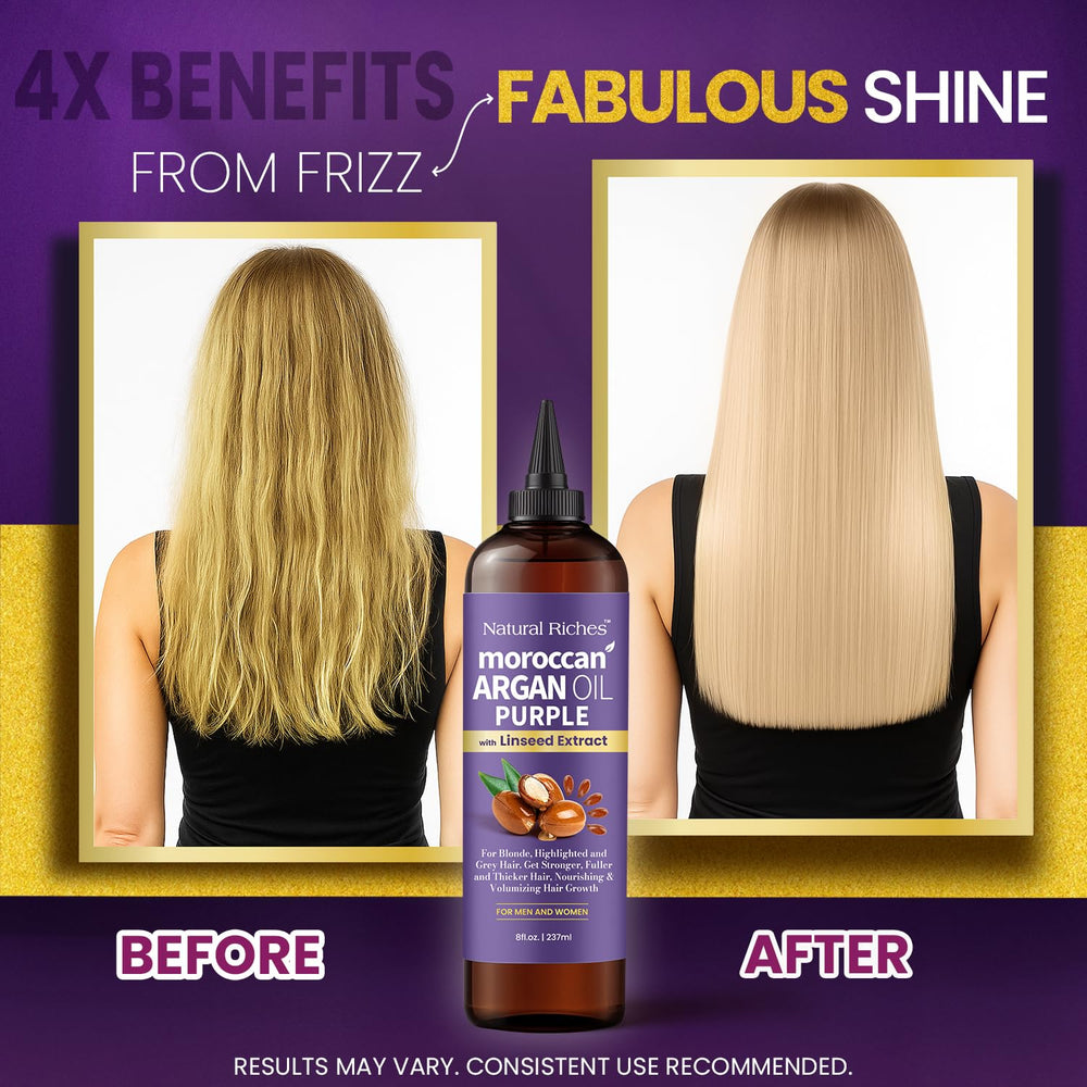Natural Riches tonalité violette sur cheveux blonds pour neutraliser jaune