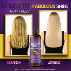 Natural Riches tonalité violette sur cheveux blonds pour neutraliser jaune