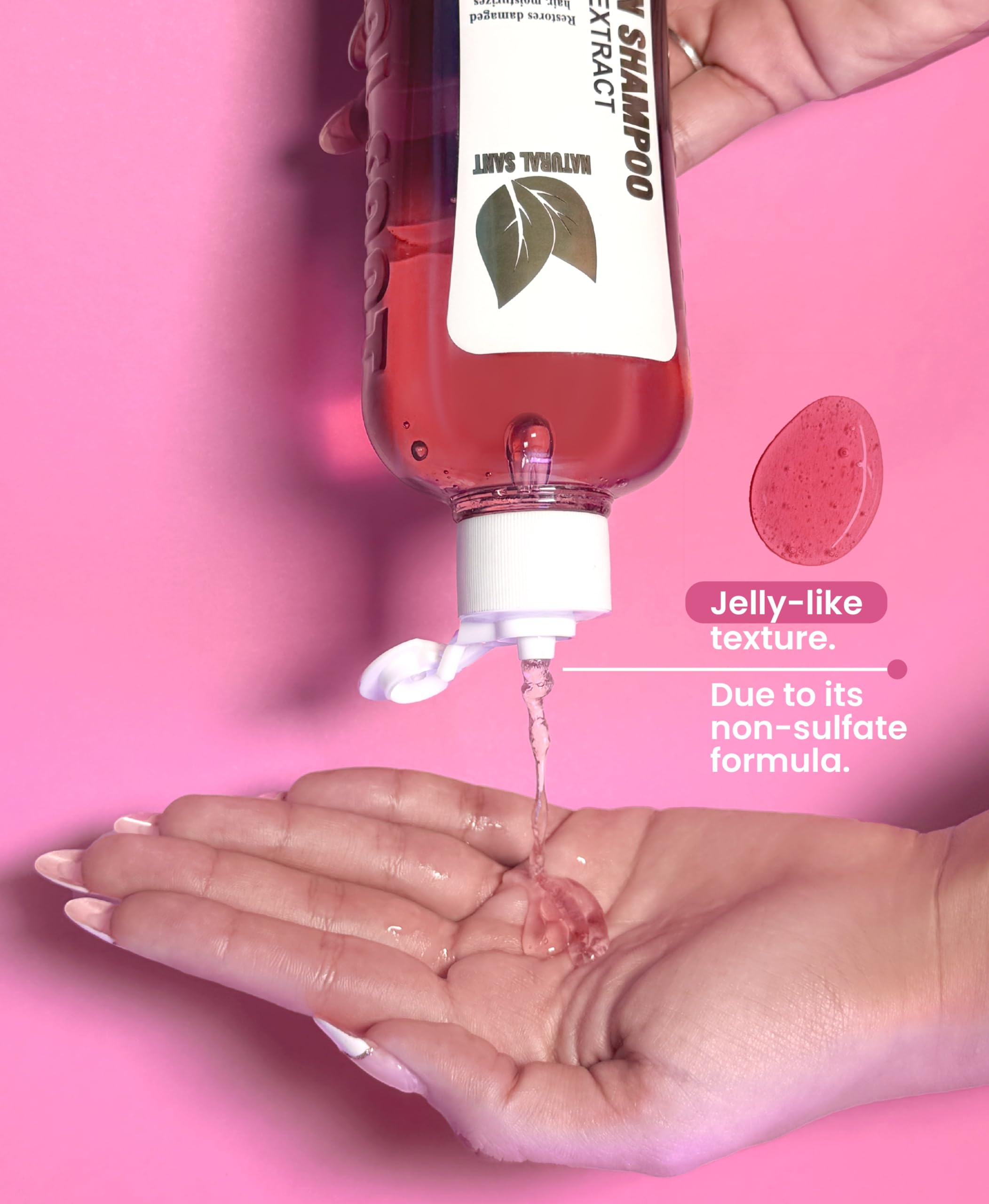 Natural sant DuoBox oignon keratine etiquette-produit, présentoir clair pour votre routine capillaire.
