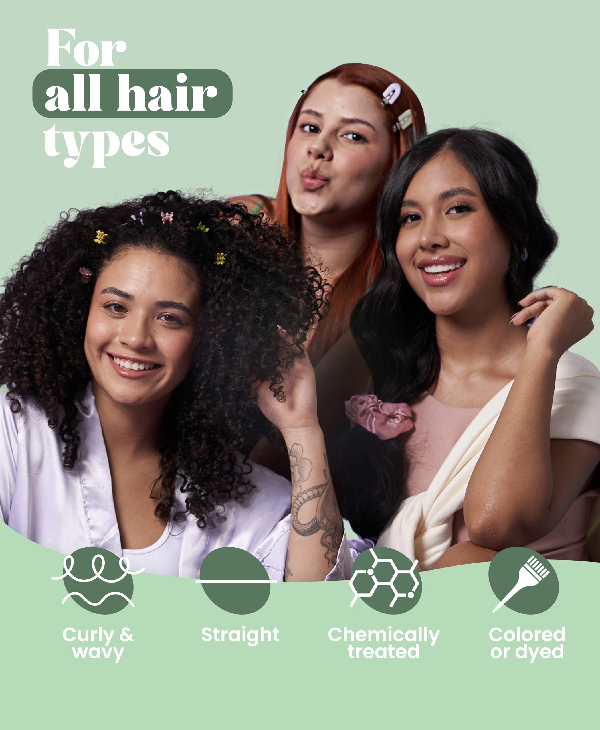 Natural Sant formule propre sans sulfates, respectueuse du cuir chevelu.