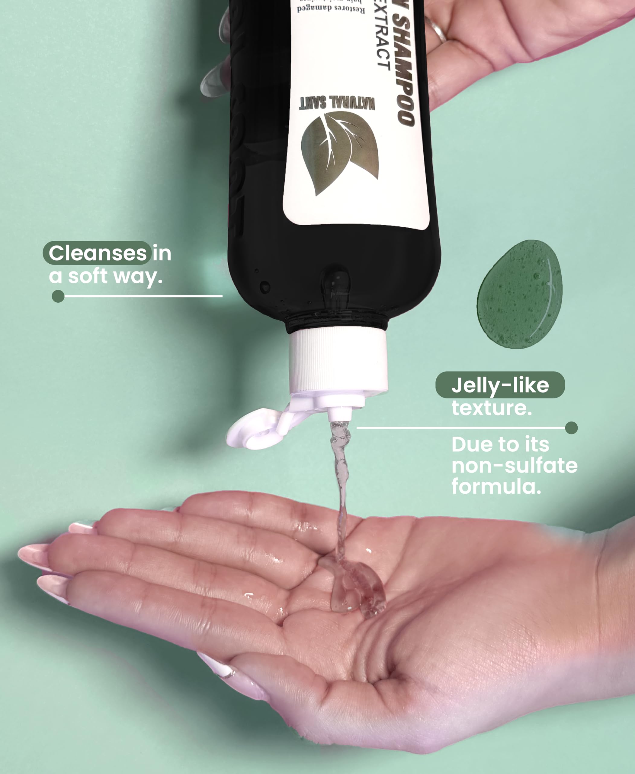 Natural Sant après-shampooing, hydratation profonde pour cheveux hydratés et souples.