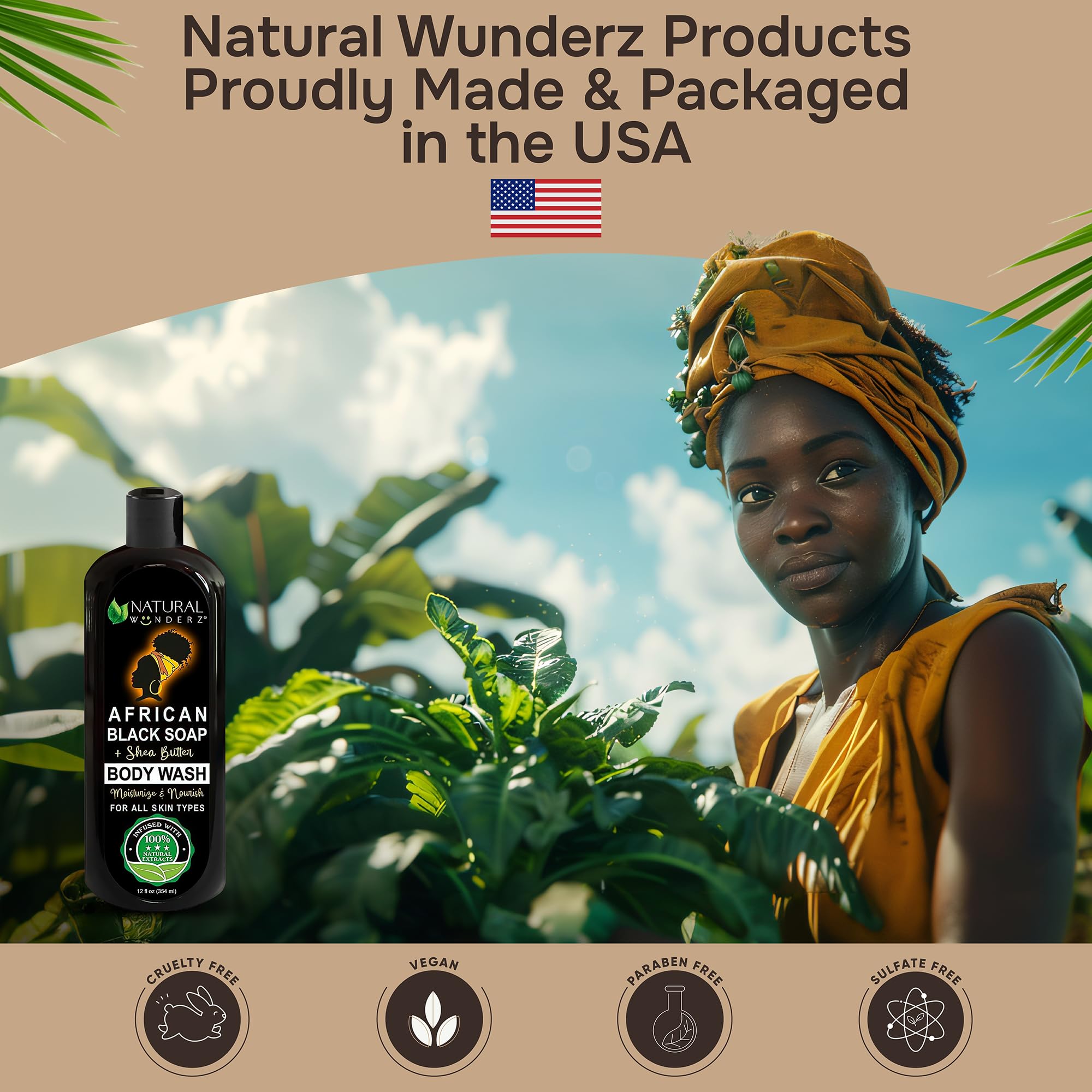 Natural Wunderz – Beurre de karité nourrissant, texture onctueuse.