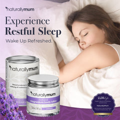 Texture crème de la lotion magnésium NaturallyMum pour peau hydratée