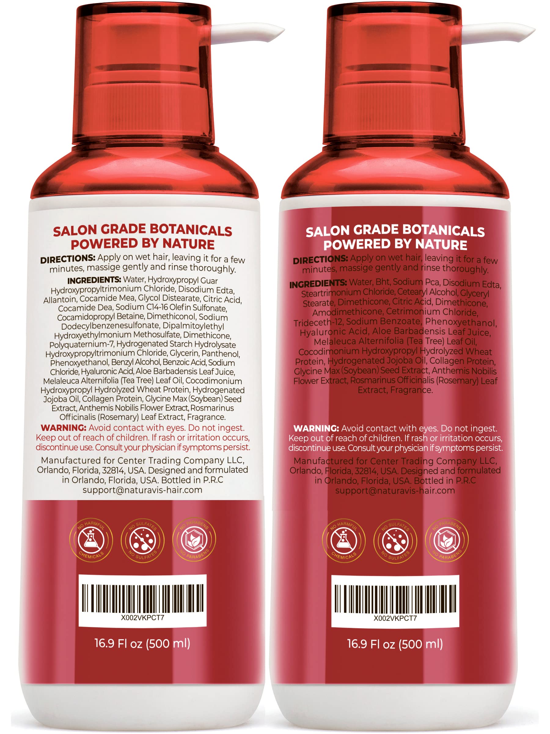 Naturavis pack-double keratine: duo économique pour une routine complète.