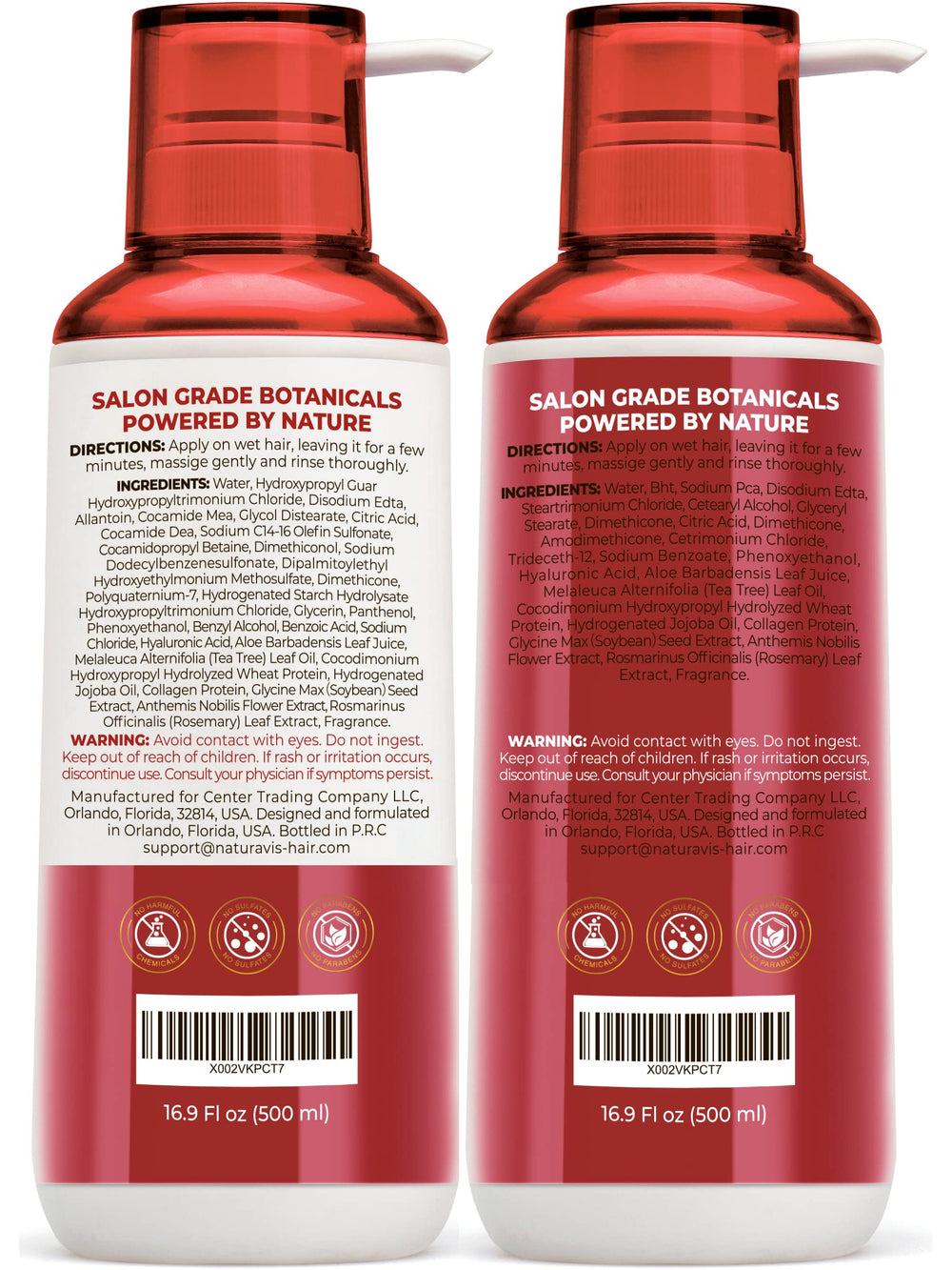 Naturavis pack-double keratine: duo économique pour une routine complète.