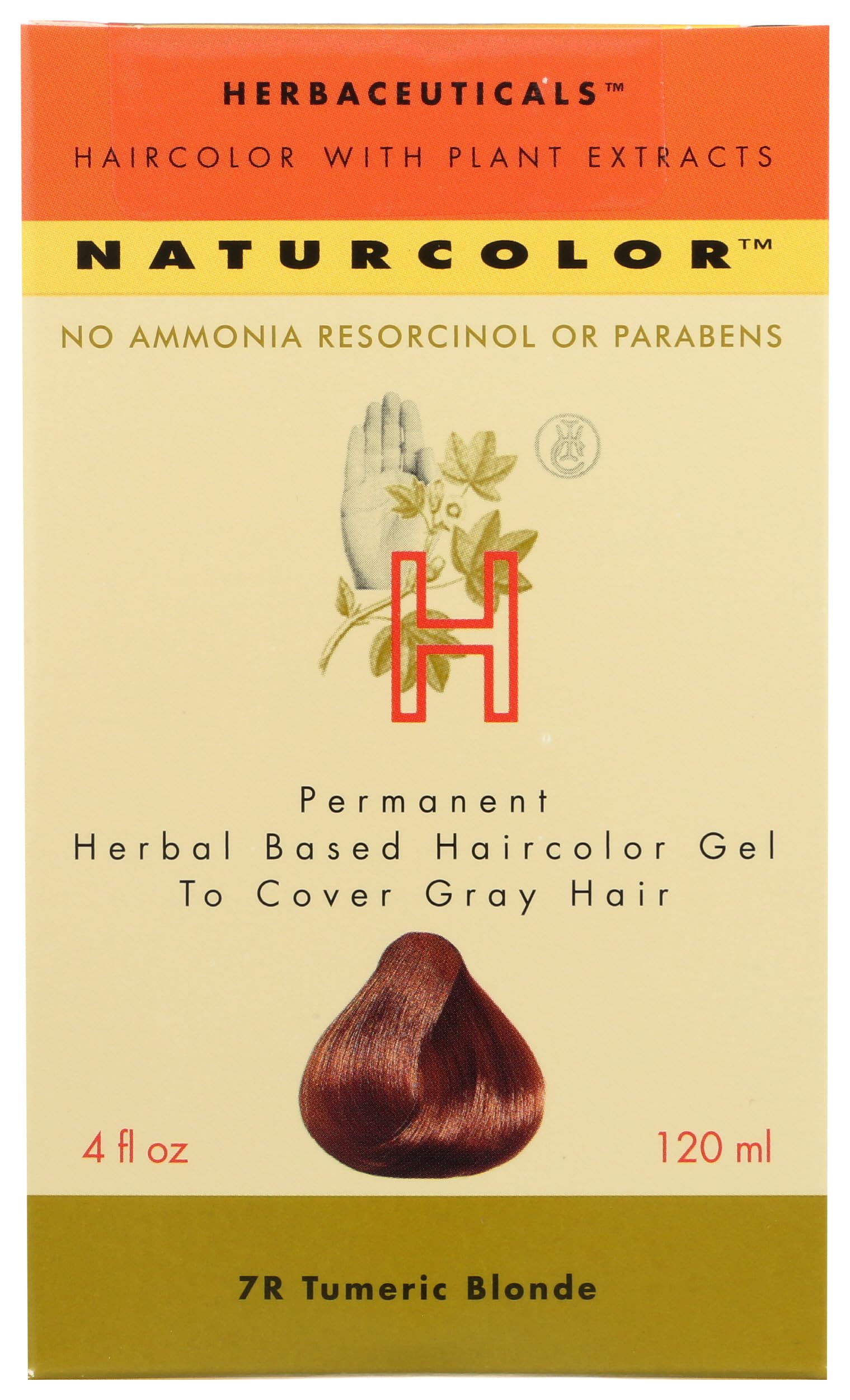 Naturcolor coloration cheveux curcuma blonde – couverture naturelle des cheveux gris.