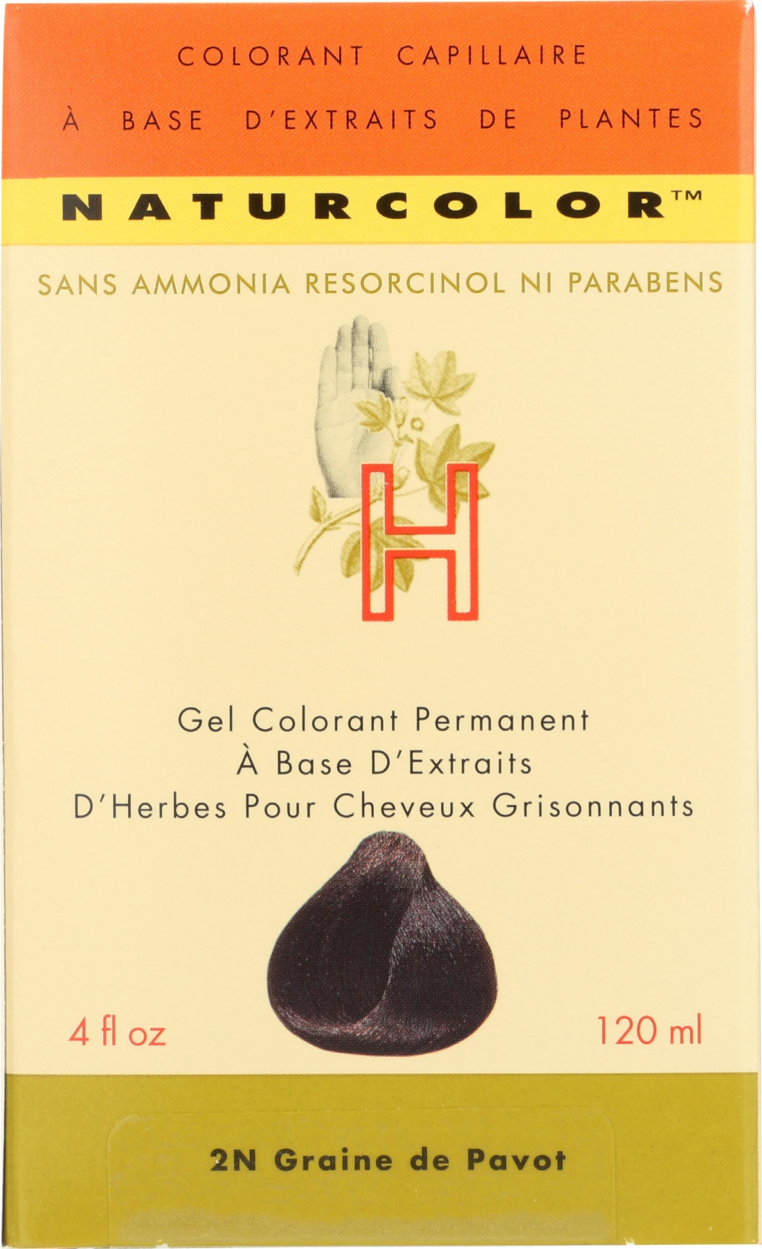 Naturcolor coloration cheveux – Préparation simple avec graines de pavot.