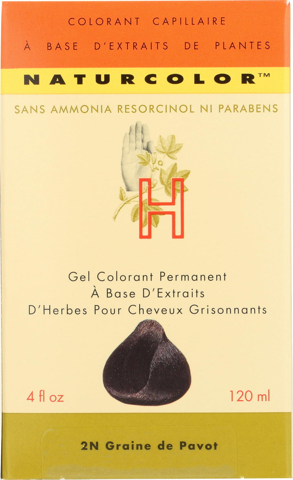 Naturcolor coloration cheveux – Préparation simple avec graines de pavot.