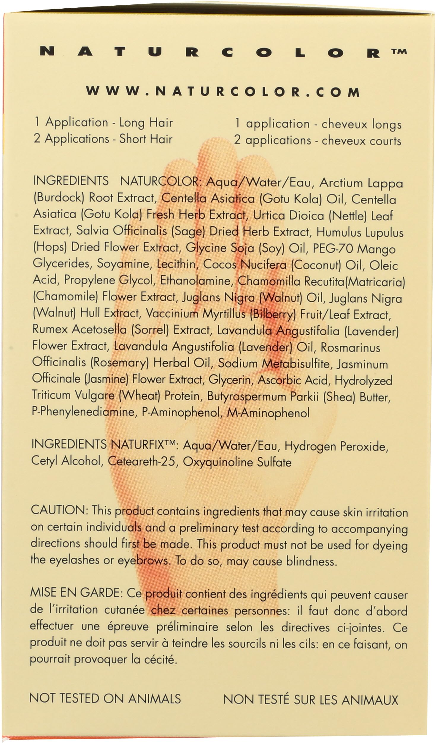Naturcolor Twinberry Chestnut: formule sans ammoniaque et parabènes, odeurs réduites