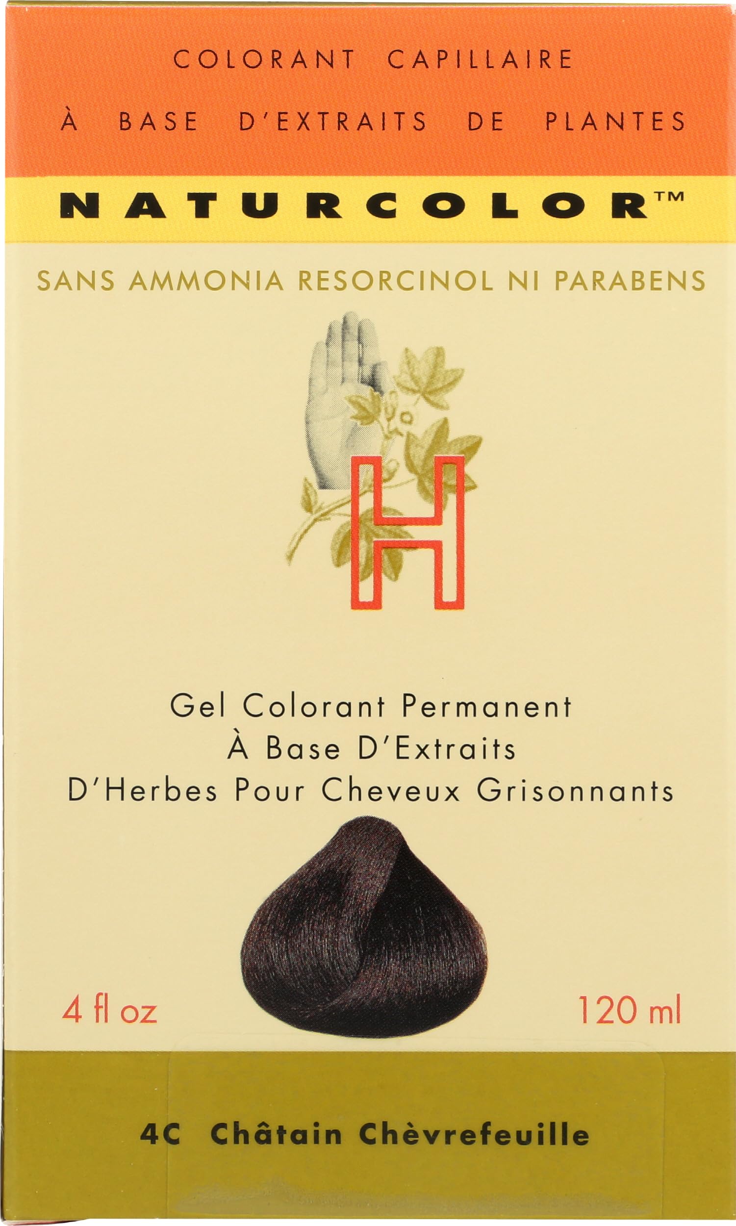 Naturcolor gel colorant Twinberry Chestnut: texture facile à appliquer