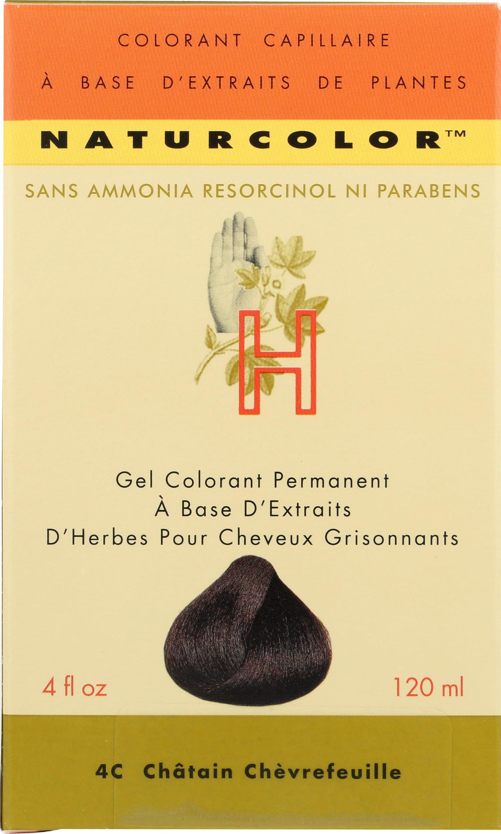 Naturcolor gel colorant Twinberry Chestnut: texture facile à appliquer