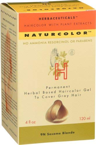 naturcolor coloration capillaire sésame-blonde — flacon de 118 ml prêt à l’emploi.