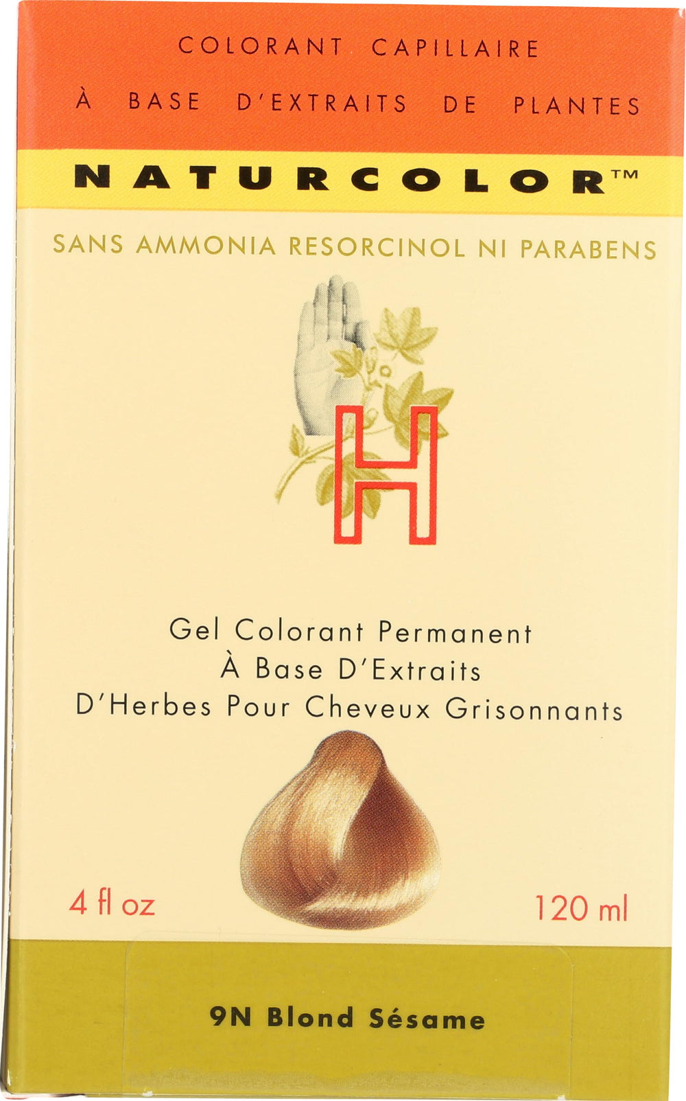 naturcolor coloration capillaire sésame-blonde — ingrédients naturels pour douceur.
