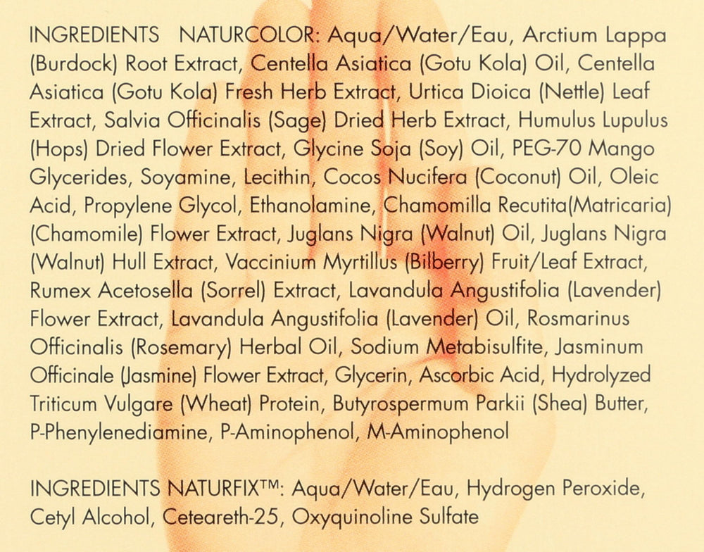 Naturcolor sans ammoniac ni resorcinol et parabenes pour cuir chevelu sensible.