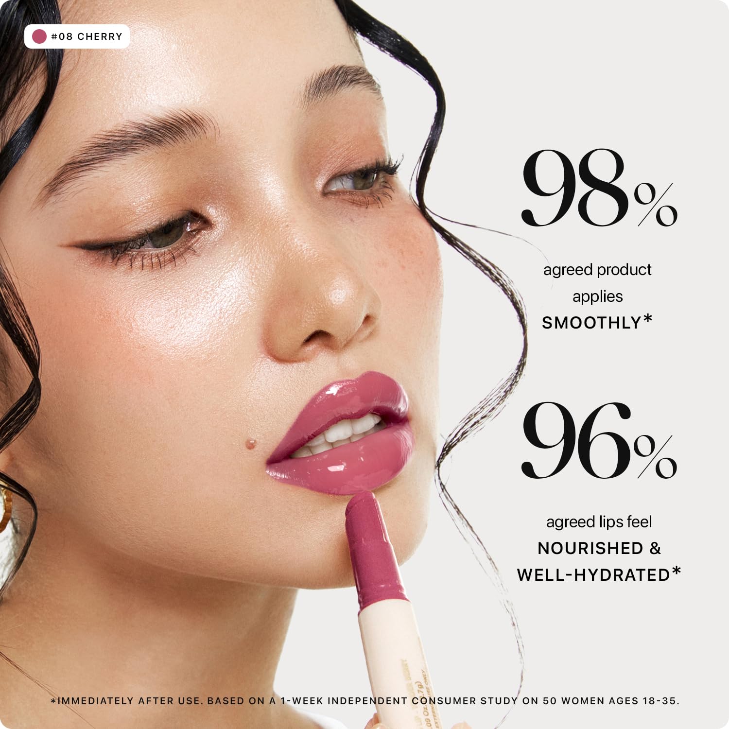 Texture brillante du Honey Melting Lip pour lèvres lisses et nourries
