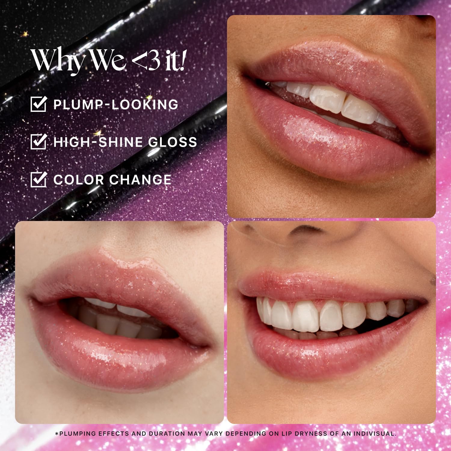 Nature Republic Honey Melting Lip Glitter texture miel hydratante pour des lèvres douces.