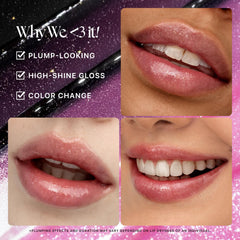 Nature Republic Honey Melting Lip Glitter texture miel hydratante pour des lèvres douces.