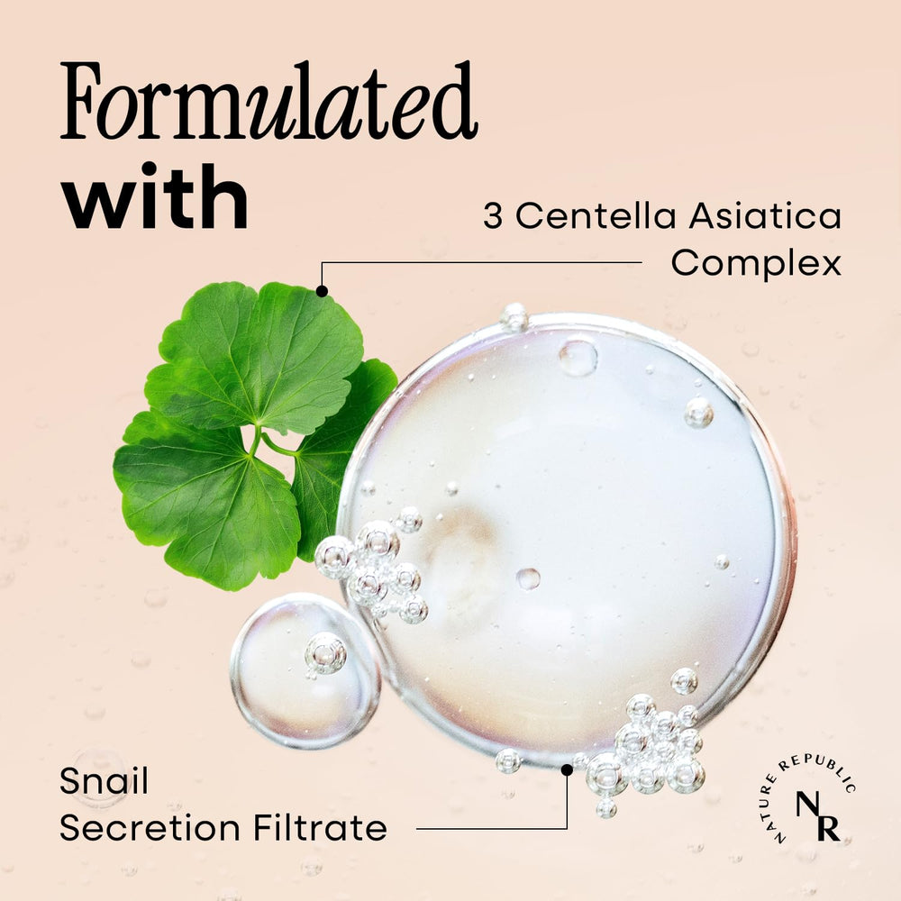 Émulsion ultra légère Nature Republic Snail Mucin Emulsion idéale sous maquillage