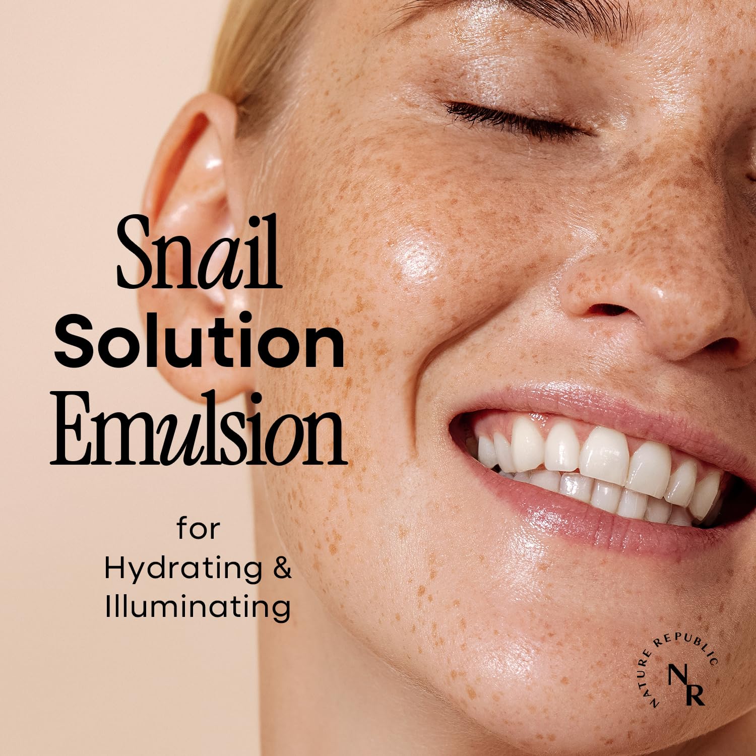 Texture soyeuse de Nature Republic Snail Mucin Emulsion qui pénètre rapidement sans gras
