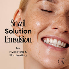 Texture soyeuse de Nature Republic Snail Mucin Emulsion qui pénètre rapidement sans gras