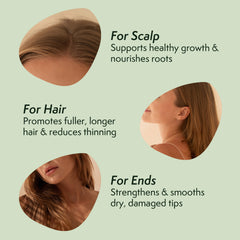 Nature Spell Romarin Huile Chevelu Massage – stimule le cuir chevelu lors du massage.