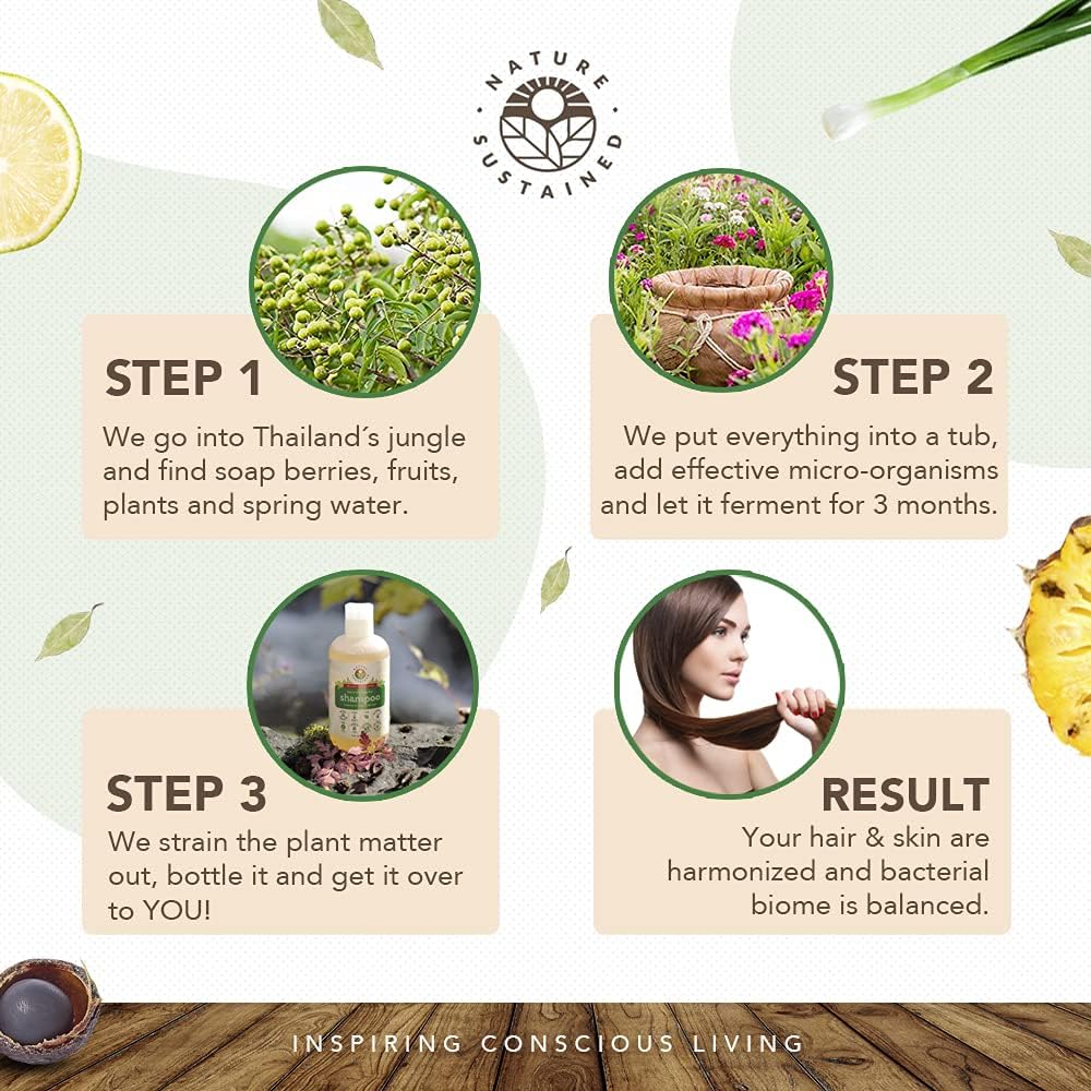 Nature Sustained Shampoing Original, formulation vegan et respectueuse de l'environnement.