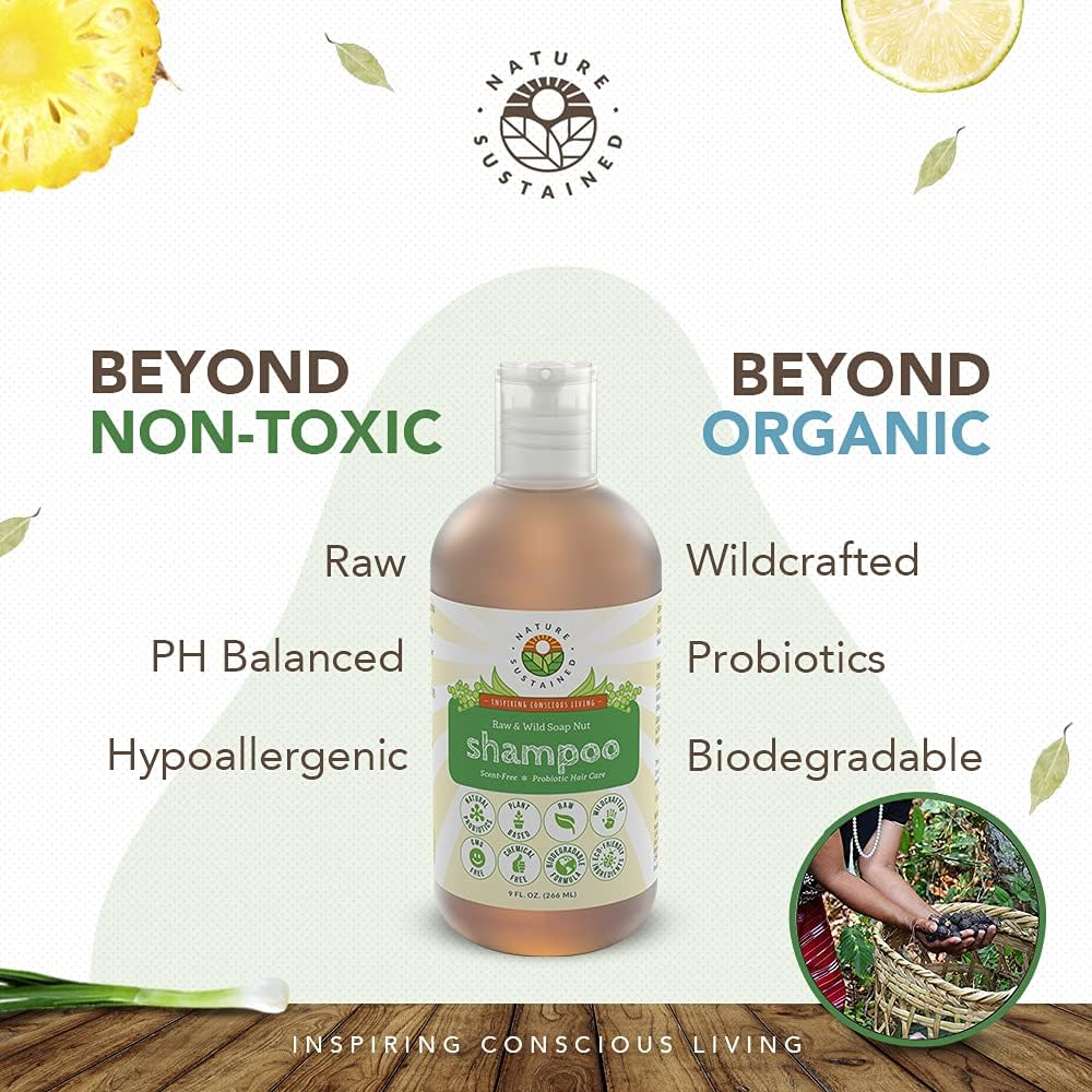 Nature Sustained Shampoing Original, mousse légère pour cheveux propres et hydratés.