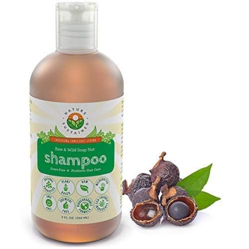 Nature Sustained Shampoing Original avec probiotiques, rééquilibre le cuir chevelu et limite les démangeaisons.