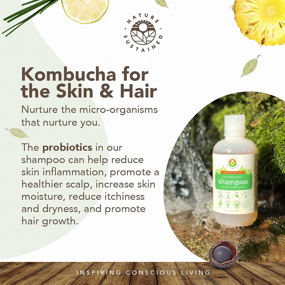 Nature Sustained Shampoing Original, présence de saponine naturelle nettoyant en douceur.