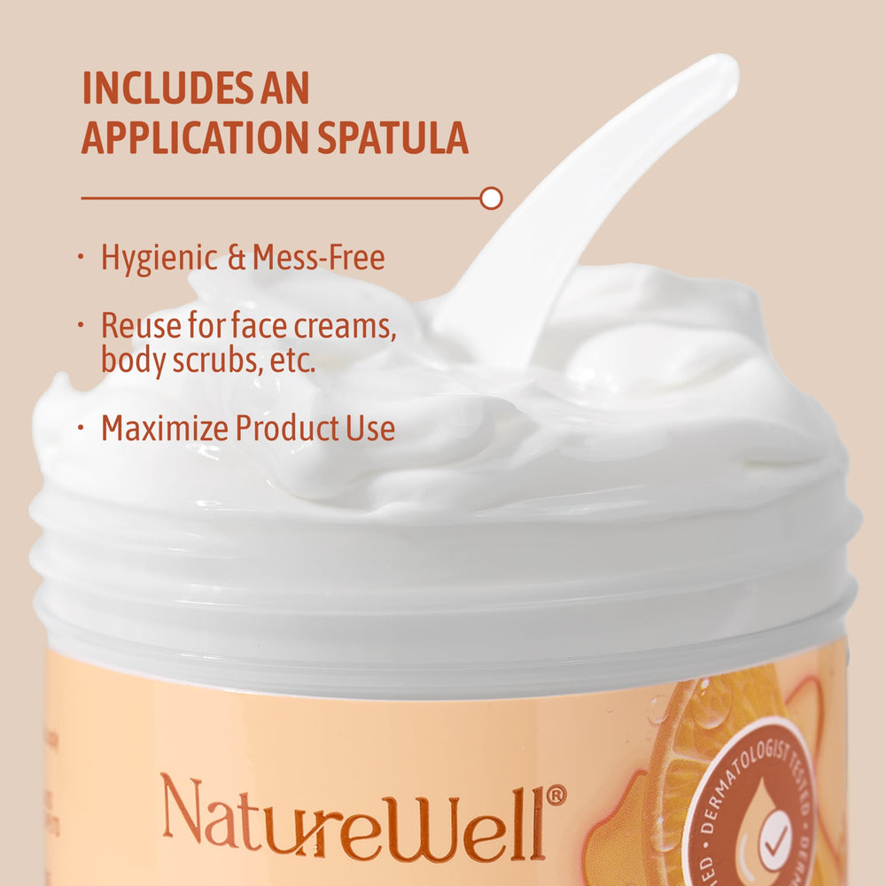 Nature Well body-application scene shows versatile use on larger areas.