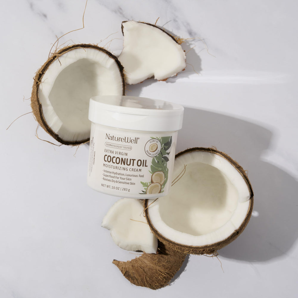 NATURE WELL Hydrate & Soften crème coco pour le corps, nourrissante et absorption rapide.