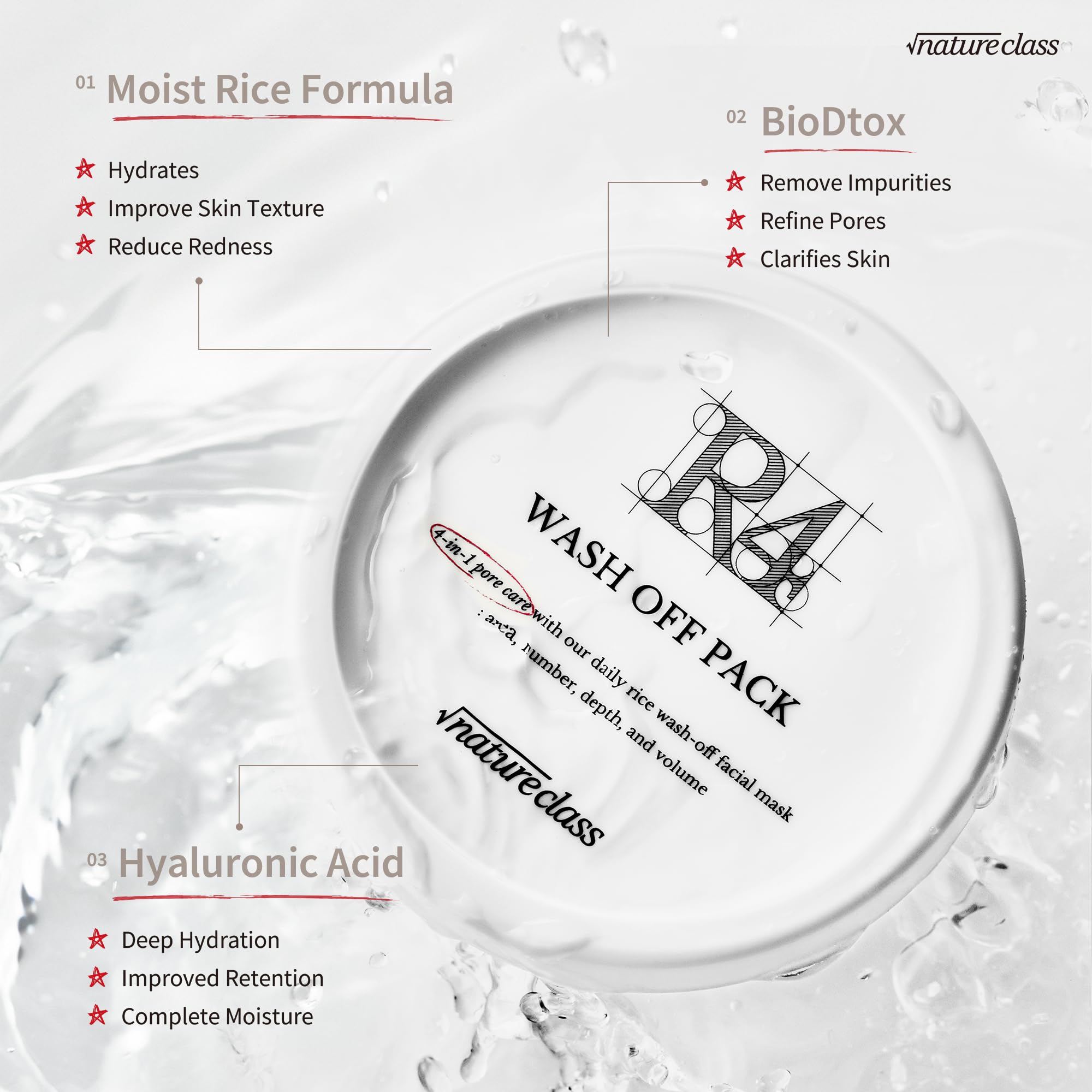 NatureClass R4 application douce et rapide pour une routine efficace.