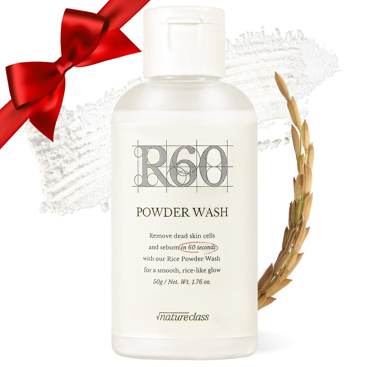 NATURECLASS R60 Poudre-lavage-visage: nettoyage en douceur pour peau sensible et pores propres