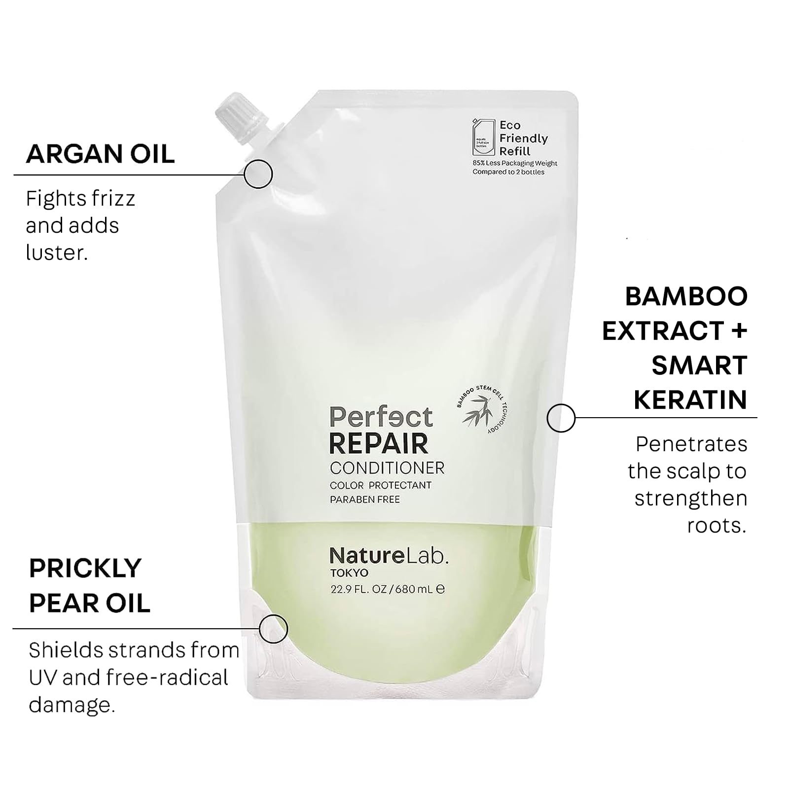 NatureLab.TOKYO brillance et douceur: cheveux plus lisses et soyeux
