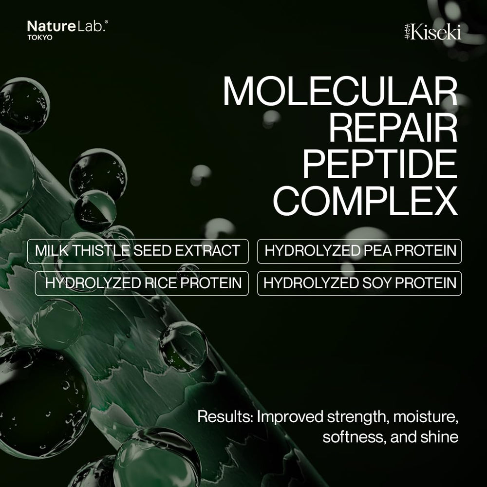 NatureLab.TOKYO Kiseki – cheveux démêlés et doux après application.