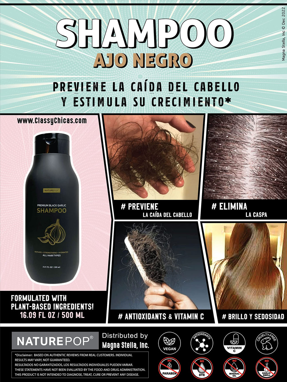 Naturepop Shampoing ail noir – texture onctueuse pour vivre une expérience agréable.