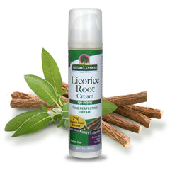 Nature's Answer Crème Réglisse – flacon clair pour teint uniforme et hydratation douce.