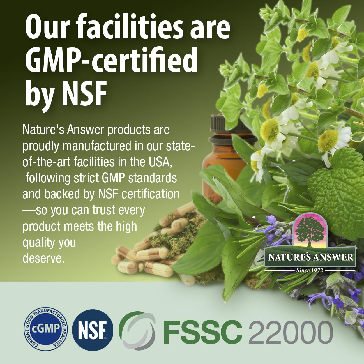 Nature's Answer Crème Réglisse – teint lumineux naturel sans alcool.