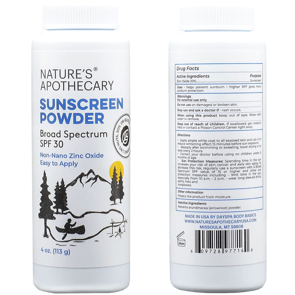 NATURE'S APOTHECARY – texture fine de poudre zinc oxyde légère.