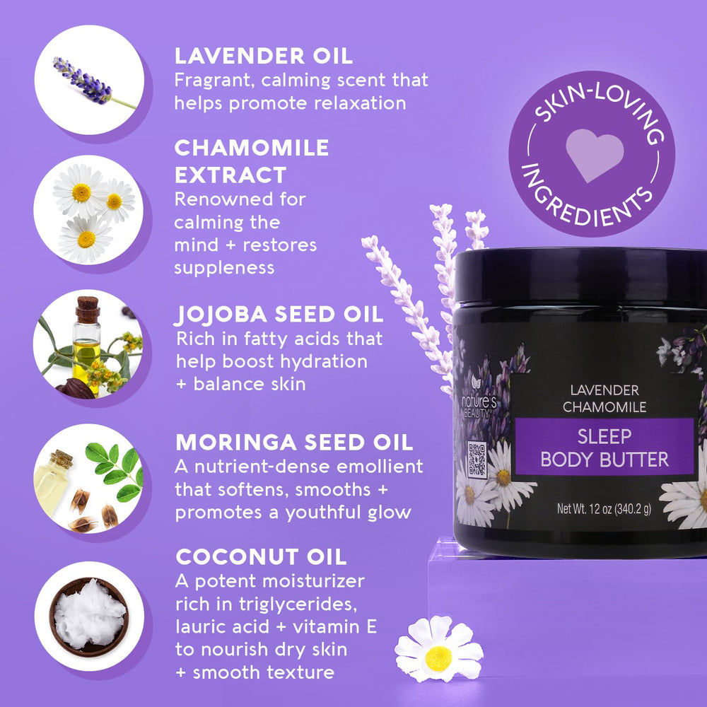 Nature's Beauty - gros plan texture crème riche pour peau satinée.