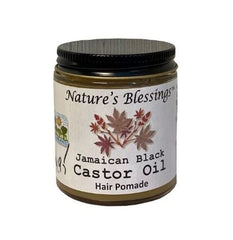 Nature's Blessing Pommade cheveux ricin noire jamaïcain, nourrissante et facile à appliquer
