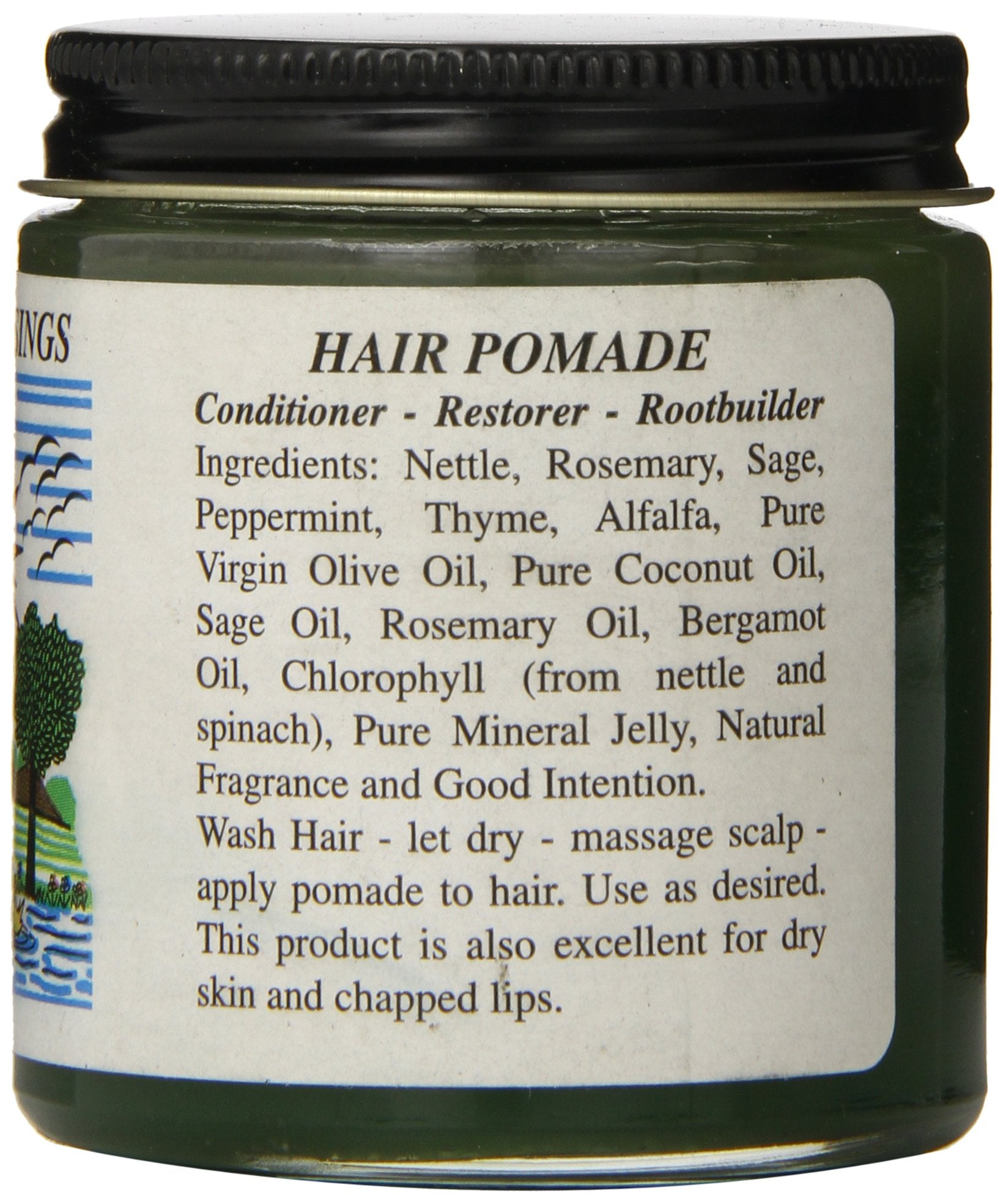 Nature's Blessings pommade cheveux avant-après pour une définition discrète et brillance légère.
