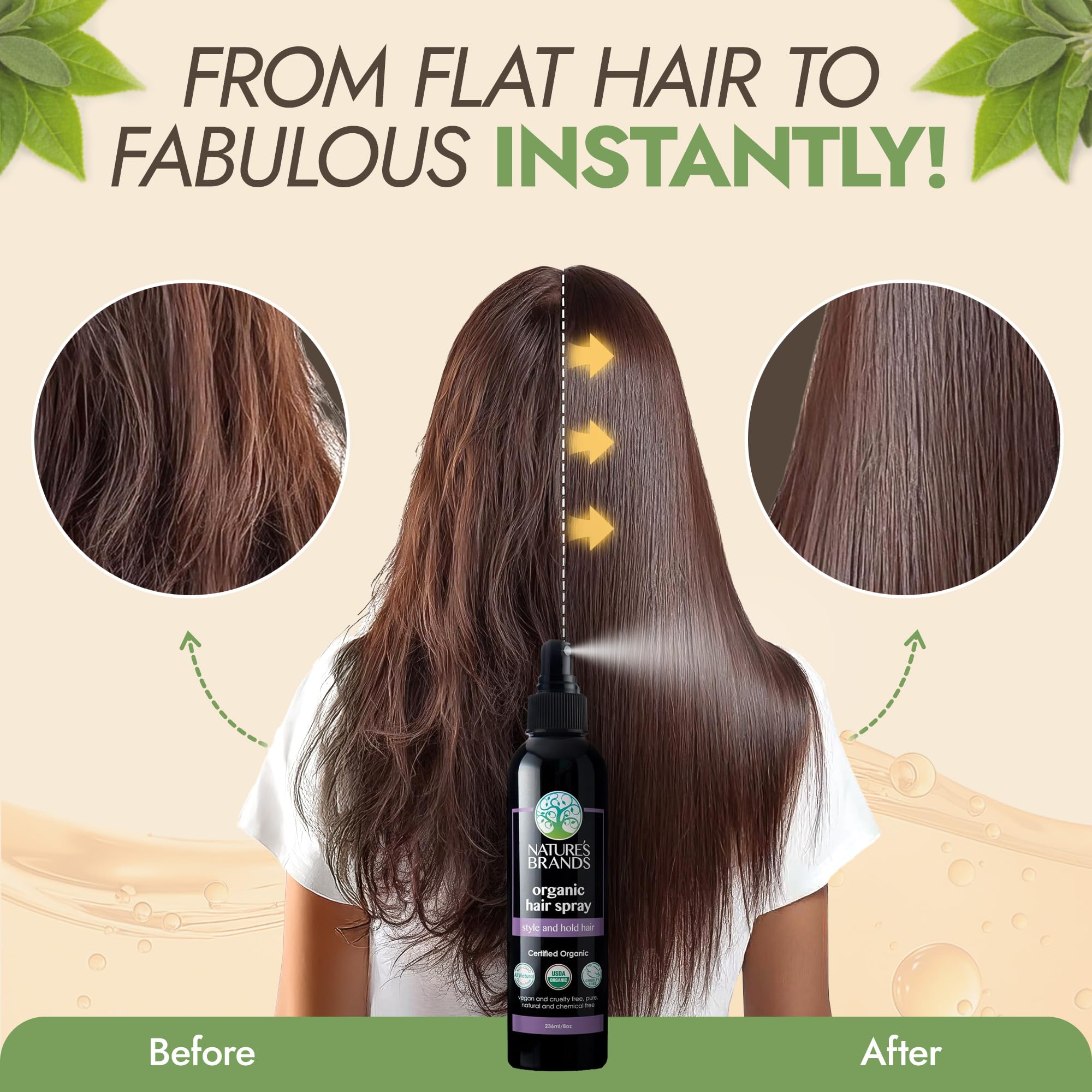 Nature's Brands – boost volume pour cheveux plus volumineux et dynamiques.