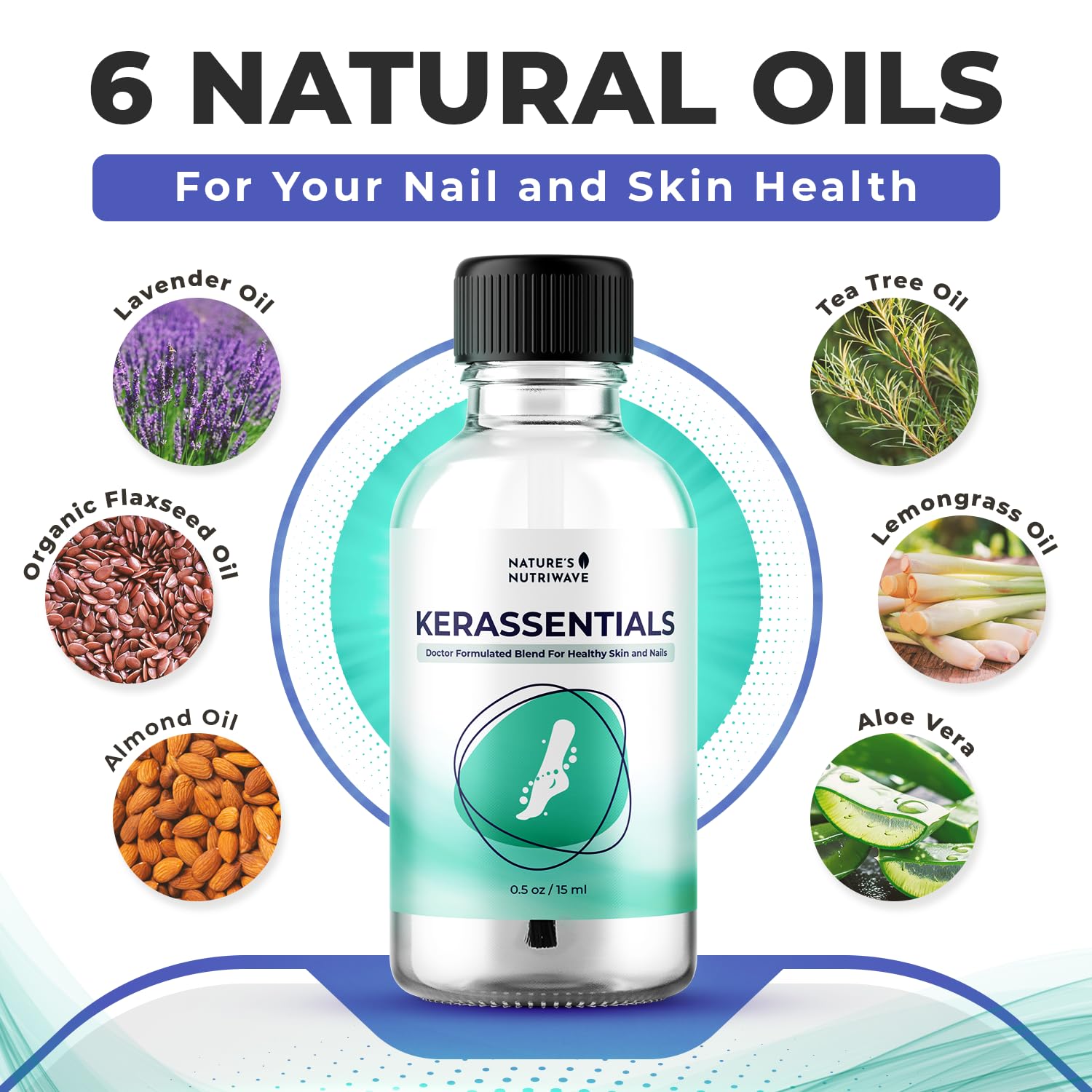 Nature’s NutriWave Kerassentials ingrédients végétaux pour soin doux