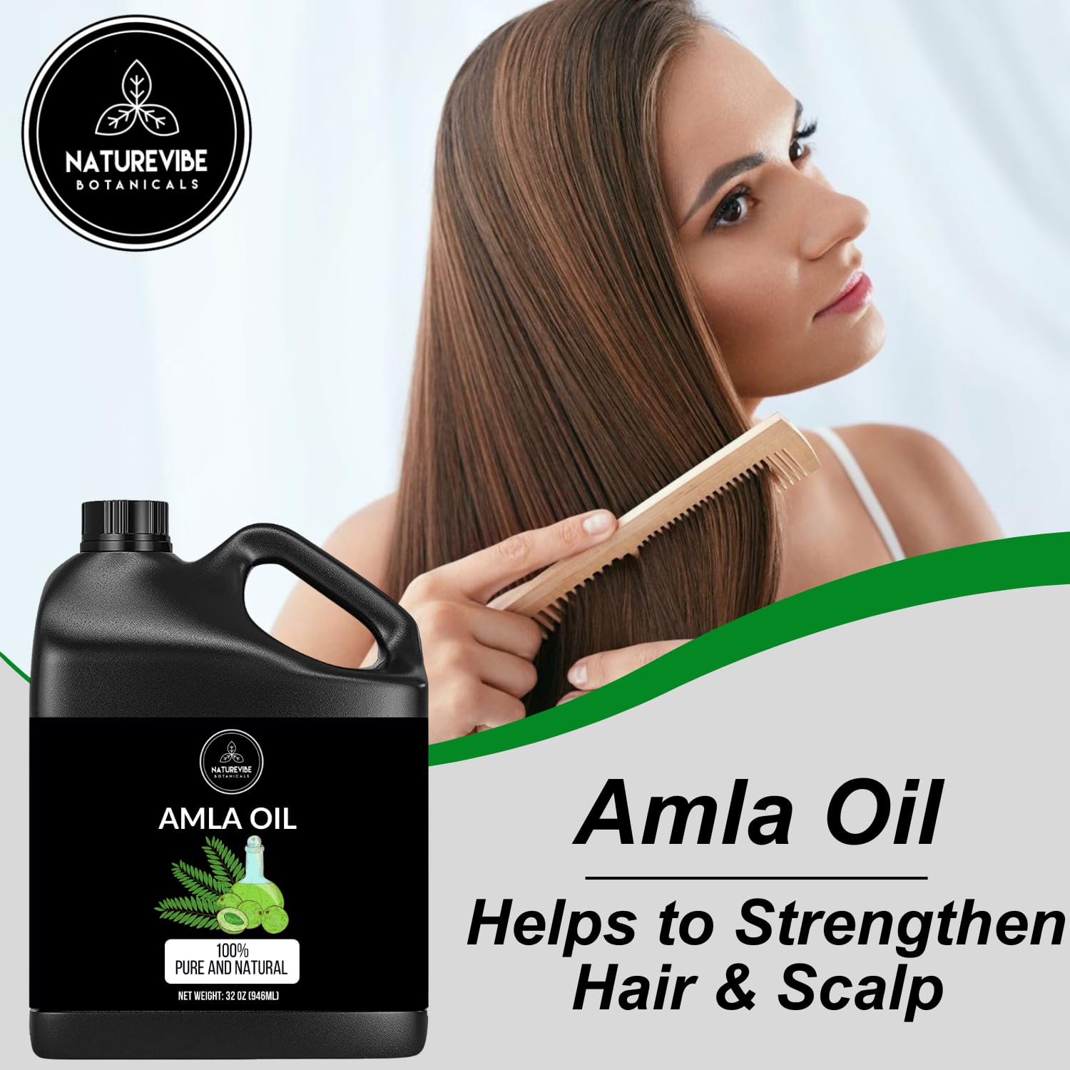 Naturevibe Botanicals Amla Oil pression froide sans additifs artificiels