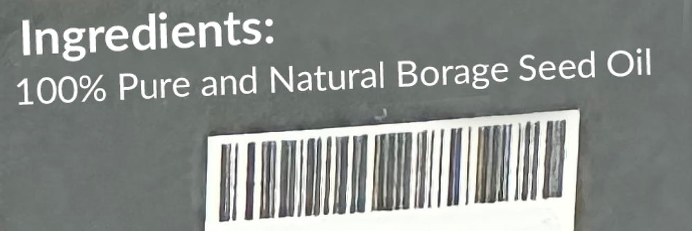 Amber bottle of Naturevibe Botanicals Borage Oil shown under soft light for protection.