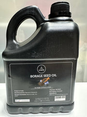 Close-up of Naturevibe Botanicals Borage Oil label showing 100% pure cold-pressed formula.