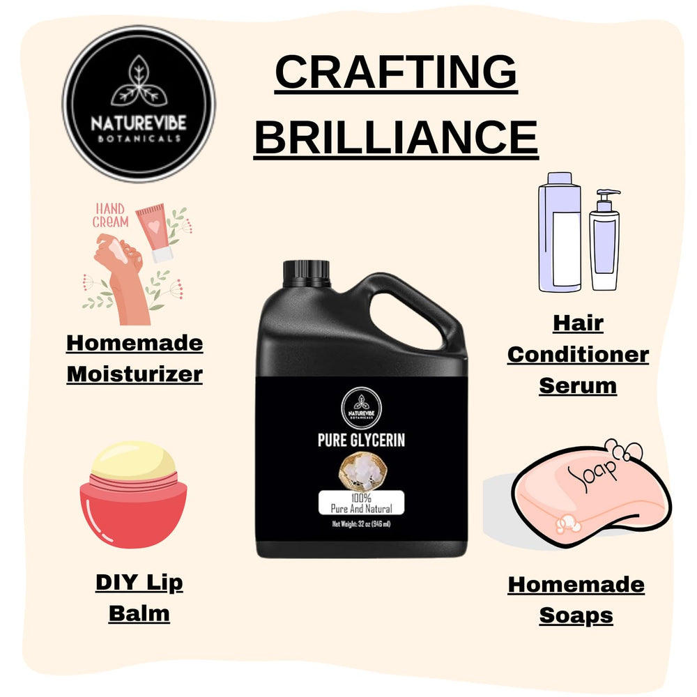 Glycérine Naturevibe Botanicals, odeur neutre pour routines sensibles.