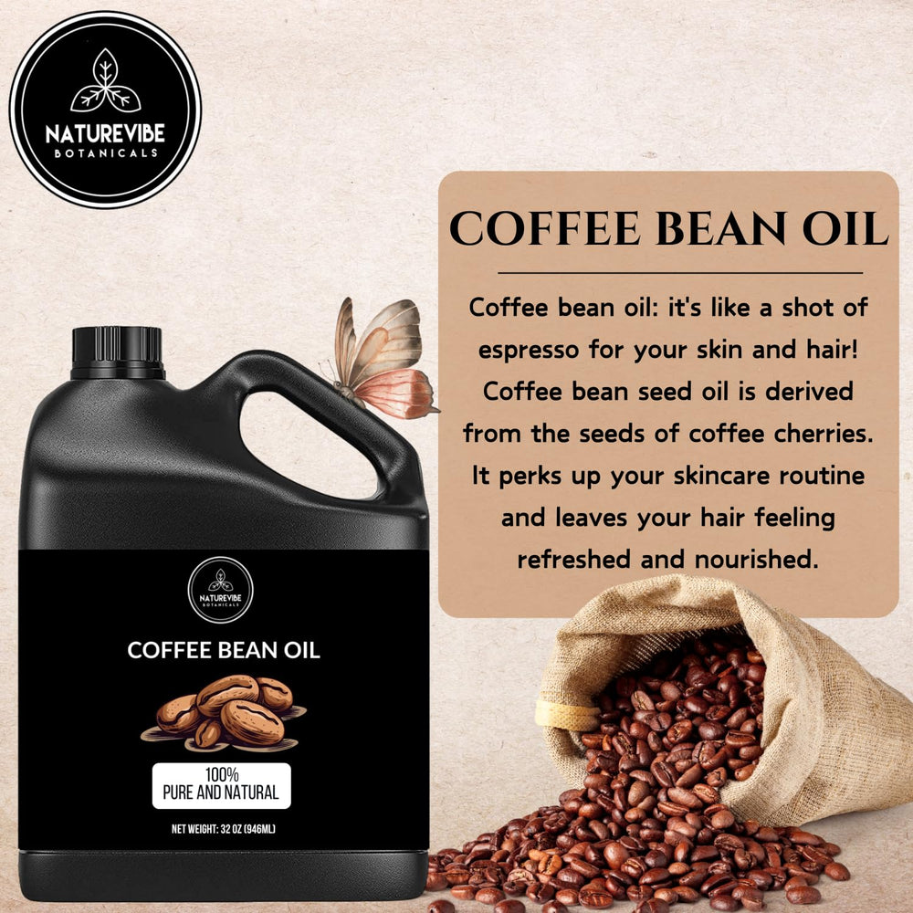 Naturevibe Botanicals huile café: application cheveux pour nourrir les longueurs.