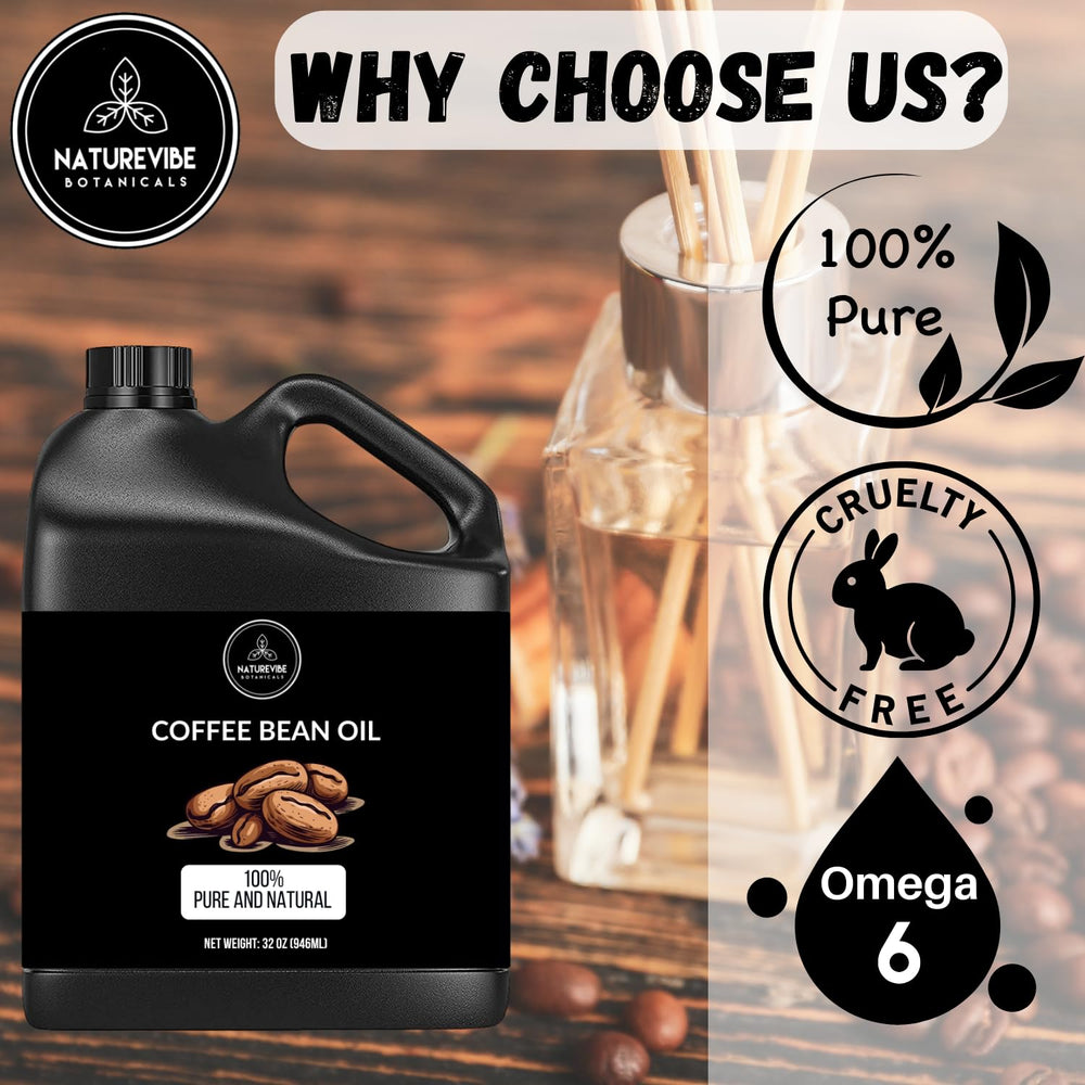 Naturevibe Botanicals huile café: soin quotidien pour cheveux et corps.